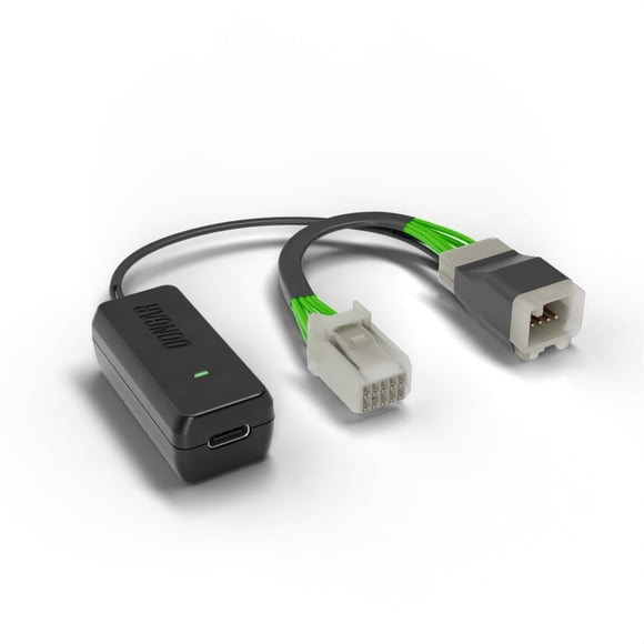 Adaptador de corriente Dongar Dashcam (tipo B de 10 pines). Compatible con modelos seleccionados de Toyota Lexus Subaru. Se conecta al espejo retrovisor Fuente de alimentación USB incorporada Fácil de