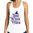 thumbnail image 2 of Bad Witch Vibes Tank Top Fitted Racerback Women's Large White, 2 of 5
