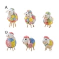 thumbnail image 6 of NIBOLOG Steady Sheep Figurine Comfortable Touch 3 Sizes Handmade Felt Miniature Sheep Party Supplies, 6 of 8