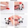 thumbnail image 2 of Adornos decorativos para interior de coche, mini panda, paquete de 8 JFHHH pequeña, 2 of 5