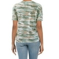 thumbnail image 2 of Lucky Brand Women's Ultra Soft Lightweight Cotton Blend Camo Print T-Shirt Top, 2 of 2