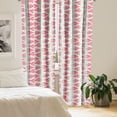 thumbnail image 2 of Ambesonne Watercolor Curtains, Pieces of Watermelon, Pair of 28"x84", Coral Pale Green Black, 2 of 5