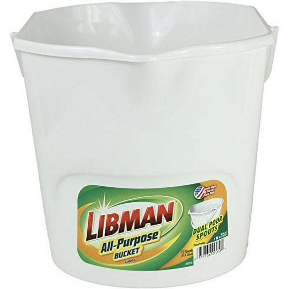 Libman Plastic All Purpose Bucket, 3 Gallon