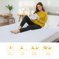thumbnail image 6 of SUNNY HEAT Electric Mattress Pad King Size with 4 Temperature 10H Auto-off, Coral Fleece, White, 6 of 7