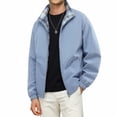 thumbnail image 7 of WIZUTIZ Men's Reversible Jacket Plaid Zip Up Loose Thin Sports Coat Polyester Spandex Waterproof Windproof for Hiking Camping Outdoor Daily Mens Fashion, 7 of 7