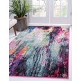 thumbnail image 2 of Unique Loom 3140967 5 x 8 ft. Sunset Chromatic Rectangular Rug, Multi Color, 2 of 4