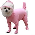 thumbnail image 1 of Mascota Impermeable Con Capucha Ropa De Lluvia Ligero Transpirable Ajustable Pet Mackintosh Outfit (Rosa, S)-Rosa-M Sincero  Electrónica, 1 of 4