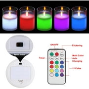 Flameless Flickering Candles, Color Changing LED Plexiglass Candles