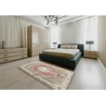 thumbnail image 4 of Ahgly Company Indoor Square Traditional Orange Salmon Pink Persian Area Rugs, 3' Square, 4 of 6