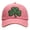 Pink, variant on St. Patrick's Day 4 Leaf Clover Baseball Hat Adjustable Embroidery Shamrock Baseball Cap for Men and Women