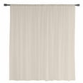 thumbnail image 2 of Ivory White Semi Sheer Curtains Drapes for Living Room, Bedroom, French Doors Window 108 Inches Long, Modern Pure Ivory White Rod Pocket Chiffon Curtain Drapery Voile Draperies Panel, 2 of 6