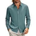 thumbnail image 2 of Men's Dress Shirts Long Sleeve Business Casual Button Down Shirts Regular Fit Formal Shirts, 2 of 5