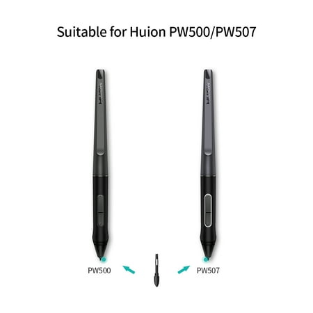 huion pn04 10pcs replacement pen nibs graphics tablet pen nibs wear resistant pen nib for huion pw100 pw201