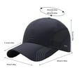 thumbnail image 3 of MESSUEN Men Baseball Caps Womens Sun Hat Mens Trucker Hat Baseball Cap Women Girls Baseball Hat Fishing Hat Mens Sun Hat Dark Blue One Size, 3 of 3