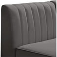 thumbnail image 6 of Meridian Furniture Alina Grey Velvet Modular Sectional, 6 of 13
