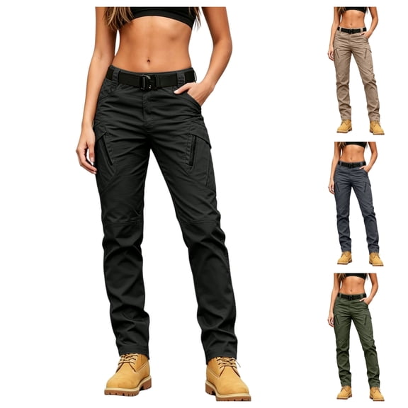 Levmjia women's tactical pants, women's work pants, multiple pockets, suitable for outdoor sports