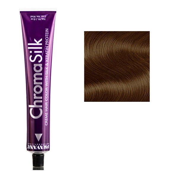 PRAVANA - ChromaSilk Permanent Creme Hair Color [ 4.3/4G golden brown ] 3 Oz. * BEAUTY TALK LA *