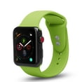 thumbnail image 5 of Apple Watch Soft Silicone Replacement Bands 40mm with Full Body Clear Hard Case Screen Protector Dual Locking Stud Wristband for iWatch Apple Watch Series 4 - green, 5 of 5