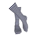 thumbnail image 4 of Kdxio Navy Blue And White Stripes Funny Silky Novelty Funky Long Knee High Socks Soft 3D Print Cosplay Crazy Stockings for Men Women, 4 of 8