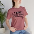 thumbnail image 5 of I Bake Because Punching People is Frowned Upon Unisex Shirt, 5 of 6