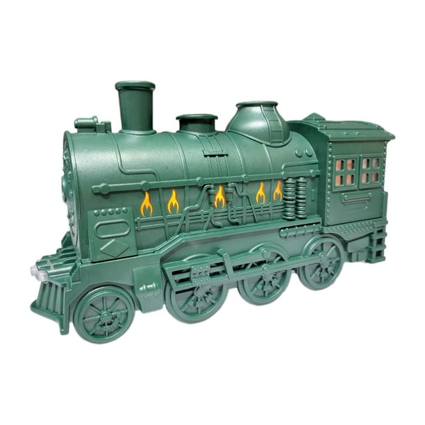 Difusores de aceites esenciales de tren de , humidificador de niebla con luz, enchufe adaptador de EE. UU., capacidad de 300ml para hacer yoga, Verde