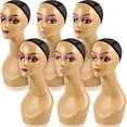thumbnail image 1 of Cabeza de Maniquí Leinuosen 2 Femeninas Realistas 48 cm Plástico Marrón, 1 of 6