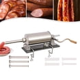 thumbnail image 4 of Wildnix 4L Stainless Steel Sausage Stuffer with Multiple Tube Sizes, Easy to Use, Low Noise, , Includes 4 Stainless Steel & 4 Plastic Tubes, 4 of 6