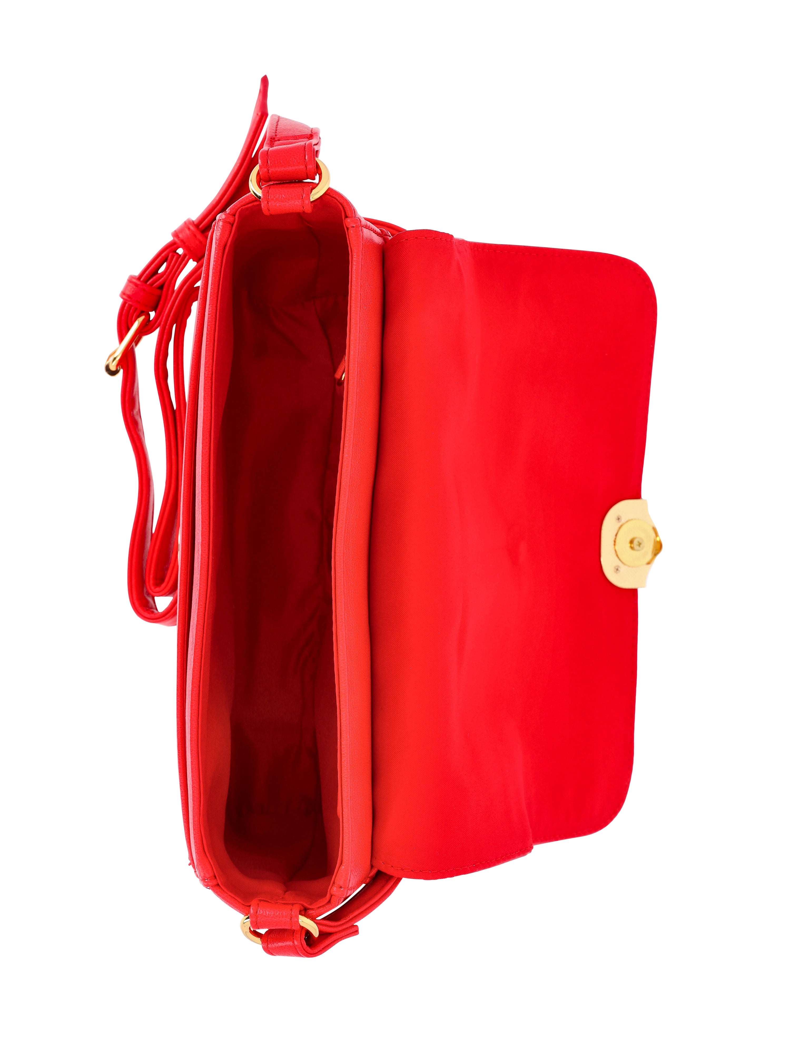 Time and Tru Women's Vida Crossbody, True Red