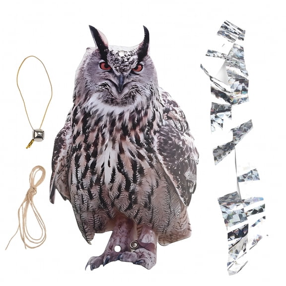 ACDANC Owl Decoy to Scare Birds Away Scarecrow,Fake Owl Statue for Home Garden Decor
