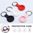 thumbnail image 6 of Compatible with AirTag Case Keychain Air Tag Holder Silicone AirTags Key Ring Cases Tags Chain Apple GPS Item Finders Accessories 4 Pack, 6 of 6