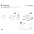 thumbnail image 5 of Kingston KS3048TAL Tudor Single-Handle Three-Way Diverter Valve with Square Trim Kit in Brushed Nickel, 5 of 9