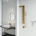 thumbnail image 5 of VIGO Gardenia 39 in. H x 4 in. W 2-Jet Shower Panel System with Round Head and Hand Shower Wand in Matte Brushed Gold, 5 of 14