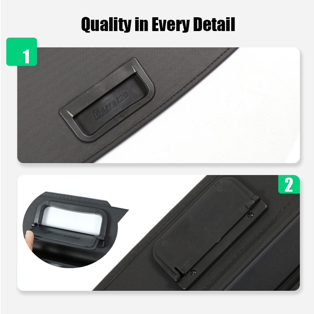 For Chevrolet Equinox GMC Terrain 2018 2019 2020 2021 2022 2023 2024 Retractable Cargo Cover for Chevy Equinox GMC Terrain 2018-2024 Suv Accessories Rear Trunk Security Shield Shade Cover, Black