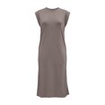 thumbnail image 6 of ClodeEU Women's Crew Neck Sleeveless Maxi Tank Dress with Side Slit,Casual Loose Summer Vacation Dress Coffee,Women's Plus XL, 6 of 6