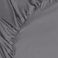 thumbnail image 2 of Durable Twin XL Fitted Sheets, Shrink & Fade Resistant, All-Around Elastic For Seamless Fit, Machine Washable, Light Gray, 2PCS, 2 of 5