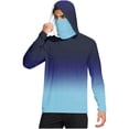 thumbnail image 2 of Upf 50+ Sun Protection Shirts for Men Long Sleeve Sun Shirt with Face Mask Fishing Hiking Lightweight Rash Guard, 2 of 5