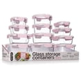 thumbnail image 1 of Contenedores de Vidrio para Almacenamiento de Alimentos BAKKENMASTER Juego de 24 Piezas Color Rosa, 1 of 8