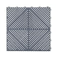 thumbnail image 3 of 25Pcs Grey 15.75''x15.75'' Interlocking Garage Floor Tiles Vented Water Drainage, 3 of 10