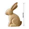 thumbnail image 2 of Easter Decorations Brown Bunny Decor Rabbit Figurines, Wabi Sabi Easter DIY Bunny Statue of 1for Spring Tabletop Home Decor Farmhouse Shelf Mantel ,3.93in, 2 of 4