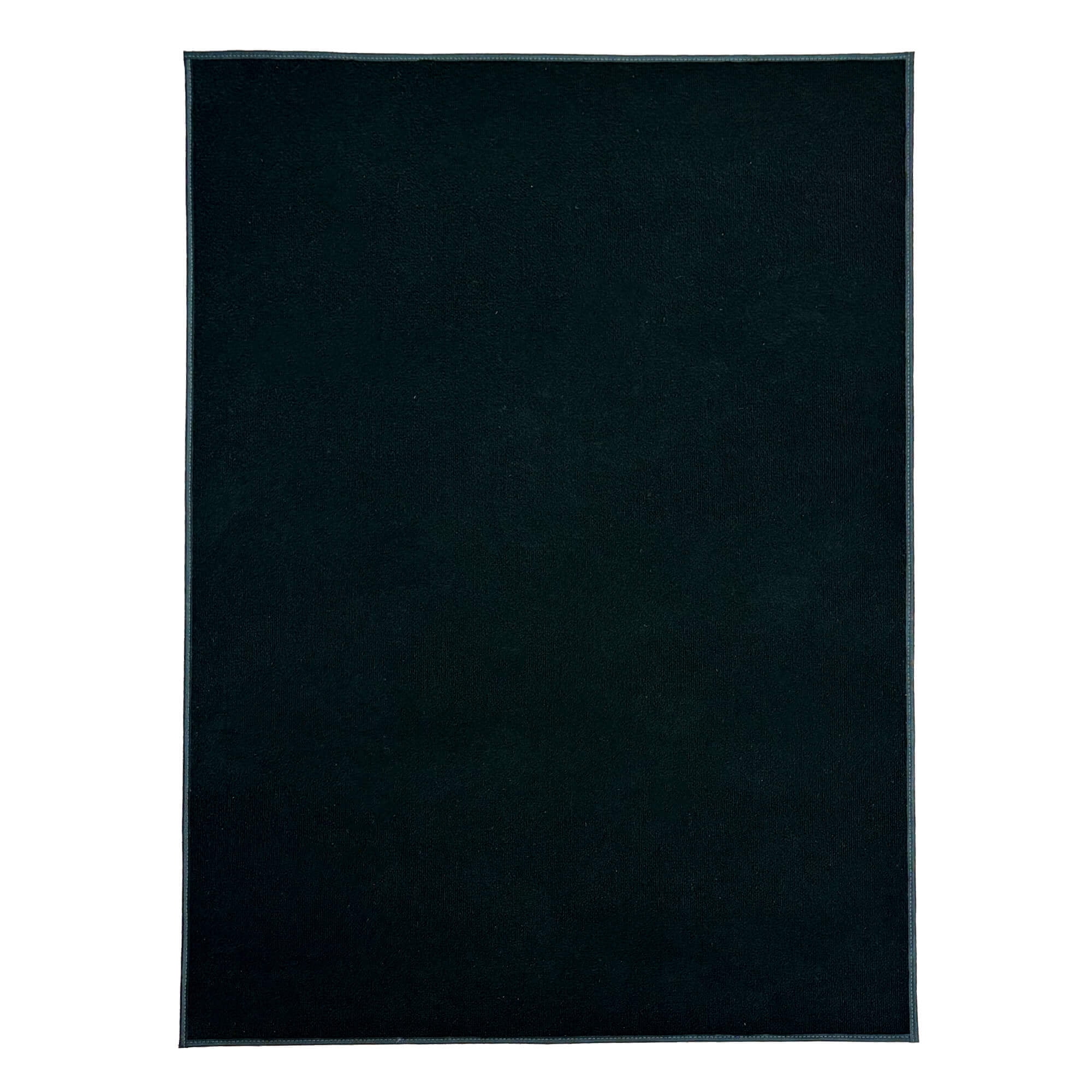 Koeckritz Rugs 12'x18' Black Indoor-Outdoor Slim Economy Area Rug, Durable & Practical