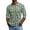 Gray, variant on Men's St. Patrick's Day Shamrock Henley Shirt 3/4 Sleeve Casual Clover Print Top