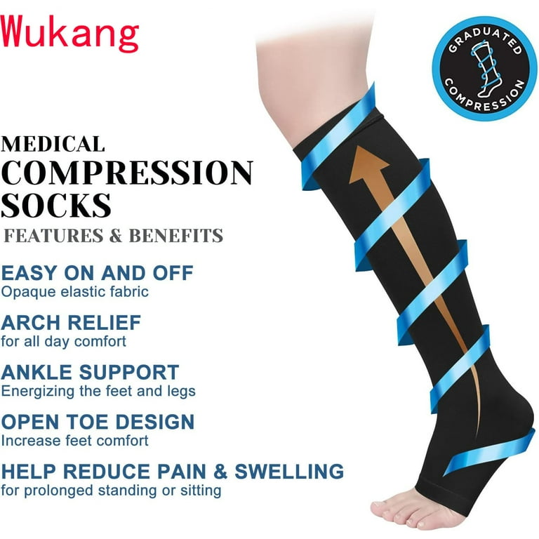 レッグウェア Bonvolant GraduatedCompressionHighSocks 6 Pairs) Infused Compression Socks 20-30mmHg Graduated Mens