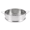 thumbnail image 1 of Cesta vaporera de 20 cm con asas de acero inoxidable, práctica rejilla para cocinar panecillos, ideal para el hogar, la cocina y el restaurante (plateada)., 1 of 6
