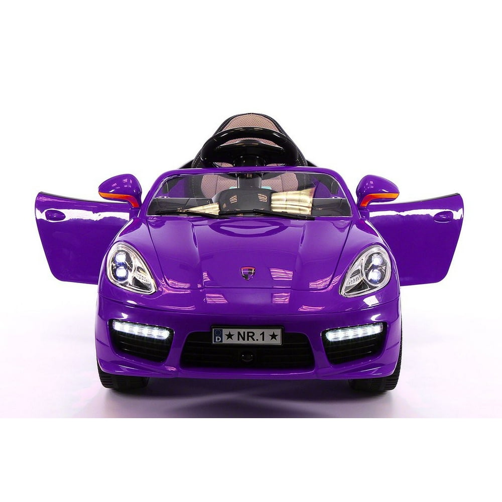 SPORT COUPE KIDS RIDE ON TOY CAR WITH PARENTAL CONTROL PURPLE