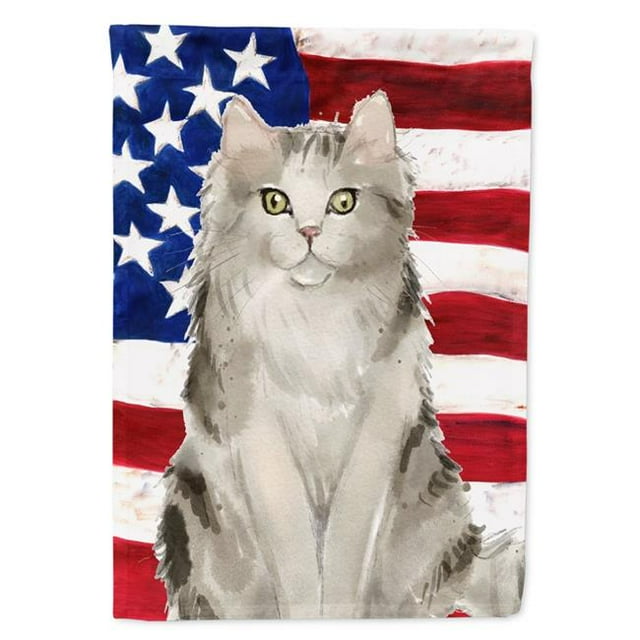 Carolines Treasures CK3036CHF Ragamuffin American Flag Flag Canvas House Size