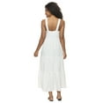 thumbnail image 3 of Cruise Tiered Maxi Sundress (White, Large), 3 of 3