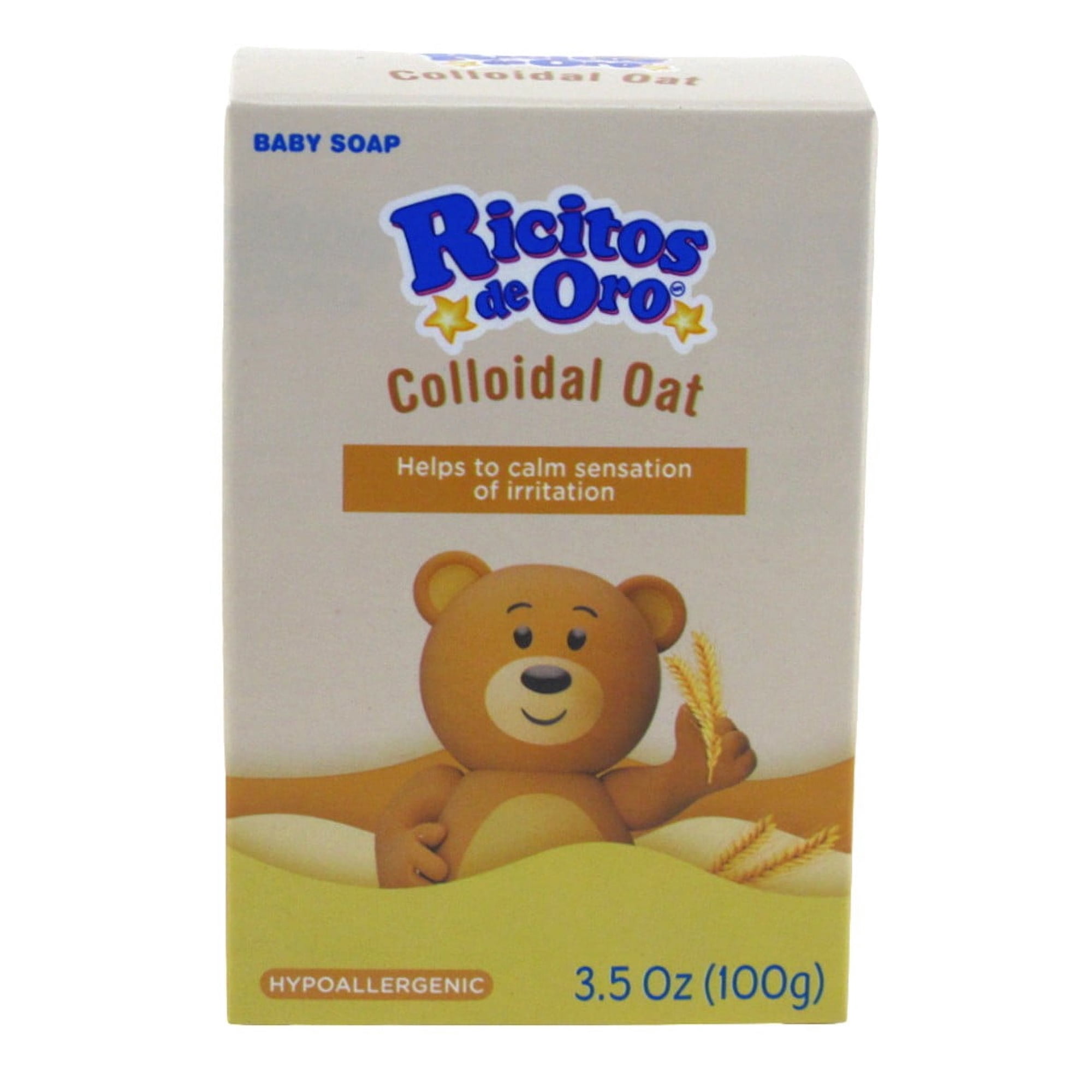 Ricitos De Oro Baby Soap Bar Colloidal Oat 3.5 Ounce