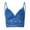 Blue, variant on Pntutb Womens Plus Size Vest Crop Wireless Bra Lingerie Sexy V-Neck Underwear Camisole