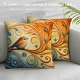 thumbnail image 3 of JEUXUS Short Plush Pillowcase for Car Couch Bedroom Very Good Bird And Flower Pattern White, 3 of 5