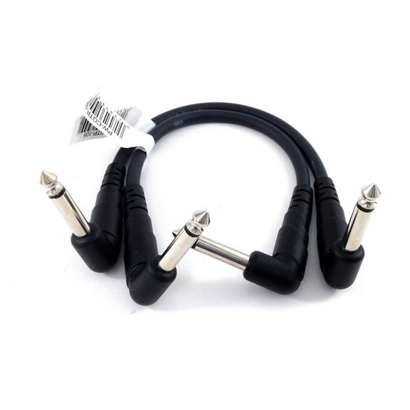 D'Addario - Planet Waves Patch Cable 6 inches 1/4 angled ends - 2 Pack